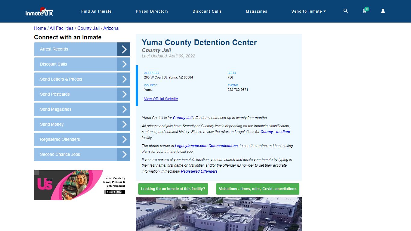 Yuma County Detention Center - Inmate Locator - Yuma, AZ